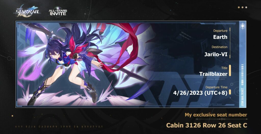 Invite Code Honkai: Star Rail