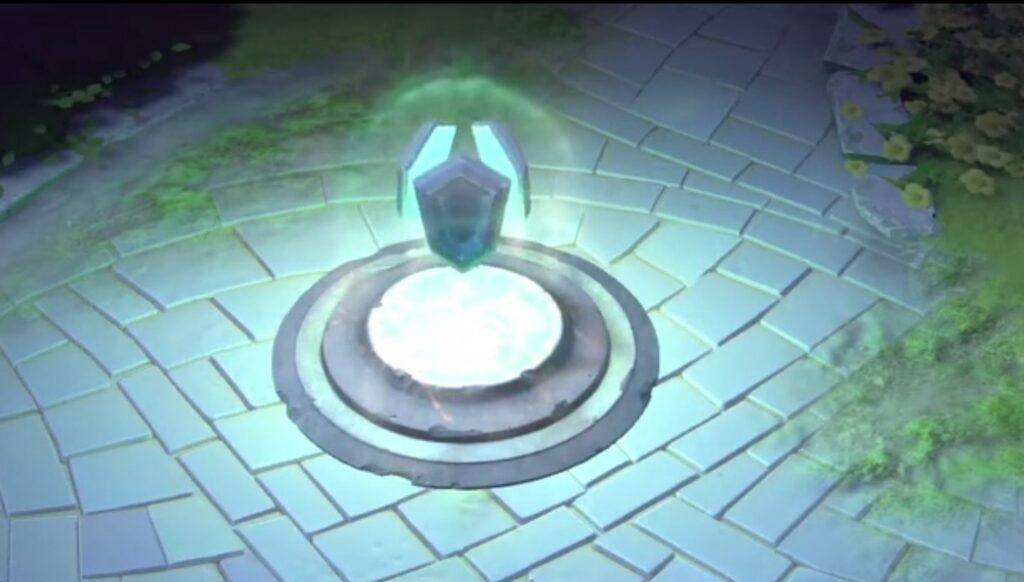 The Shield Rune in Dota 2 provides a 50% HP Barrier. This rune scales really well into the late game. (Image Credit: Valve/Dota2)