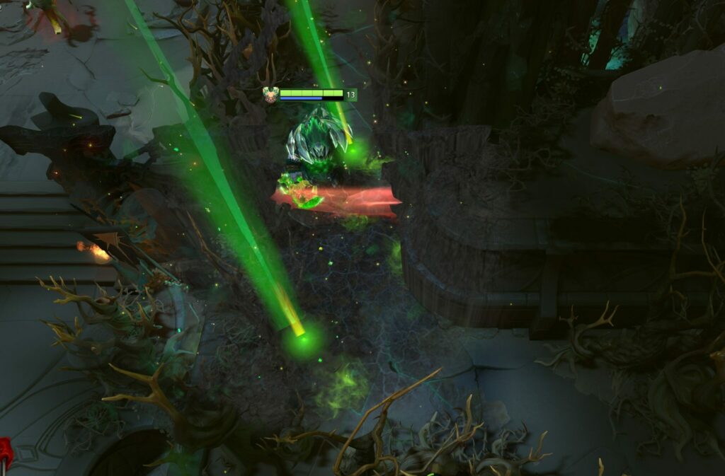 You can still cast enemy spells across the Defender's Gates. (Image Credit: Esports.gg)