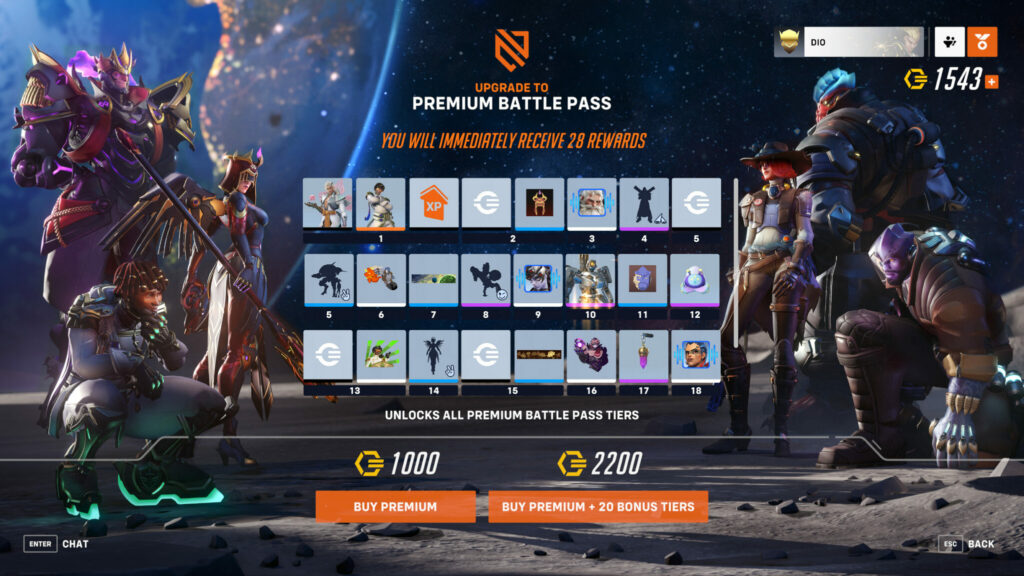 Overwatch 2 Season 4 Premium Battle Pass items (Image via Blizzard Entertainment)