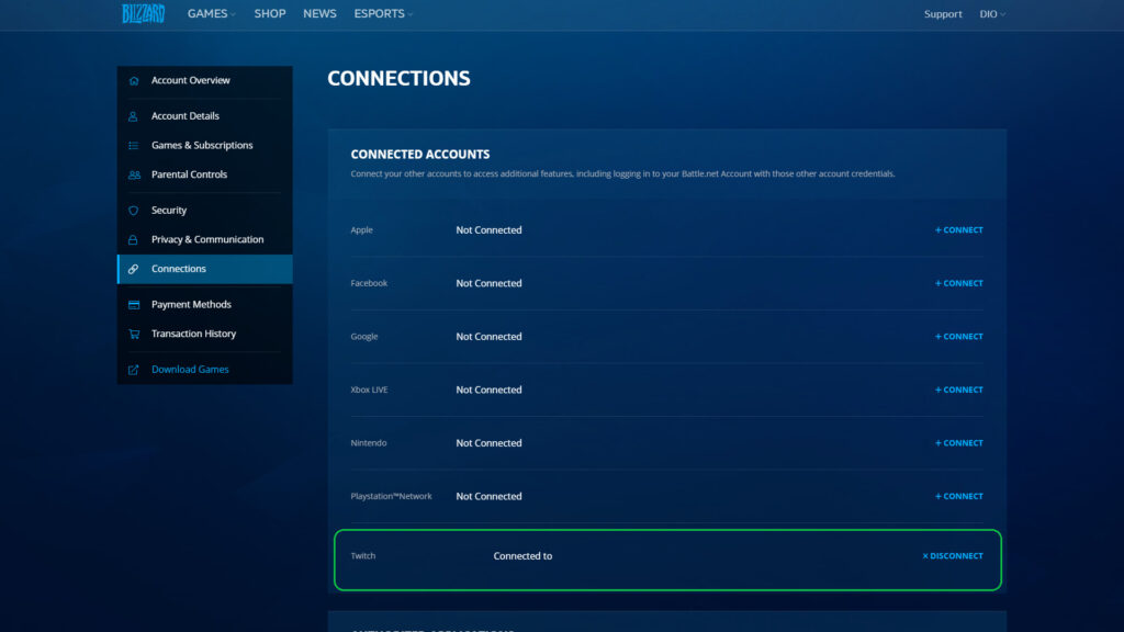 How to connect your Battle.net and Twitch accounts for Twitch drops (Image via Blizzard Entertainment)