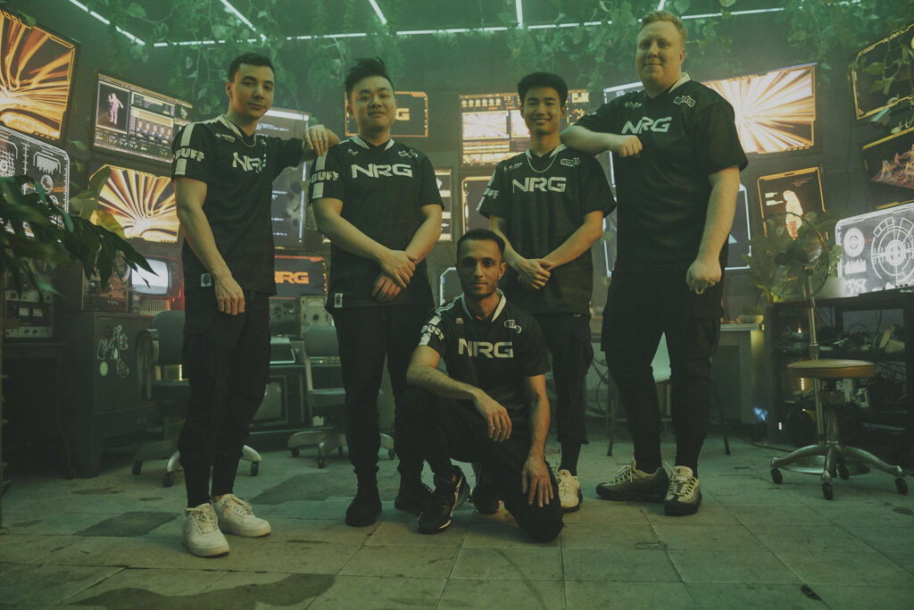 NRG's VALORANT roster for VCT Americas 2023 (Photovia Lance Skundrich/Riot Games)