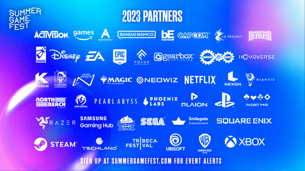 Summer Game Fest 2023 partners (Image via Summer Game Fest)