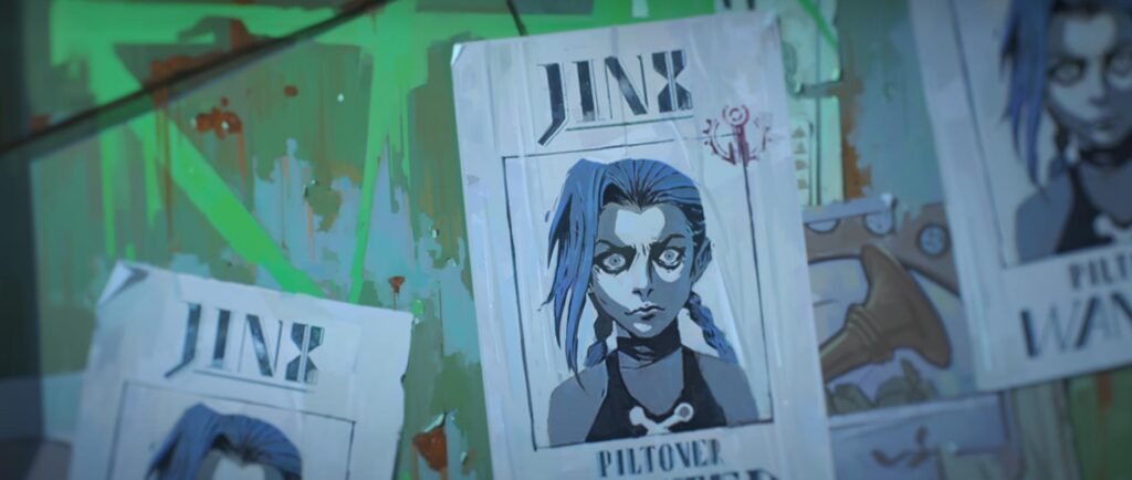 Jinx's wanted poster (Image via Netflix)