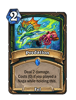 Predation <br>⦁ Old: [3 Mana] Deal 3 damage. <br>⦁ New: [2 Mana] Deal 2 damage.