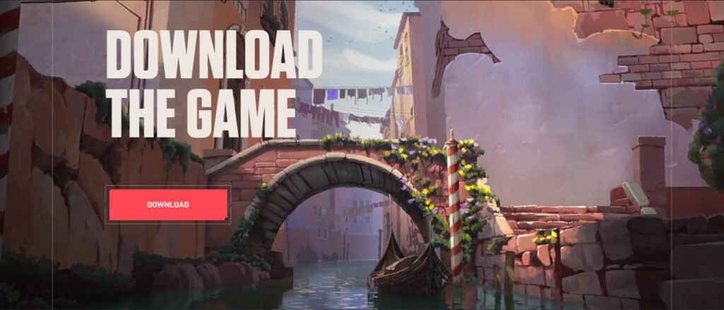 Downloading VALORANT is as simple as clicking a button (Image via Riot Games)