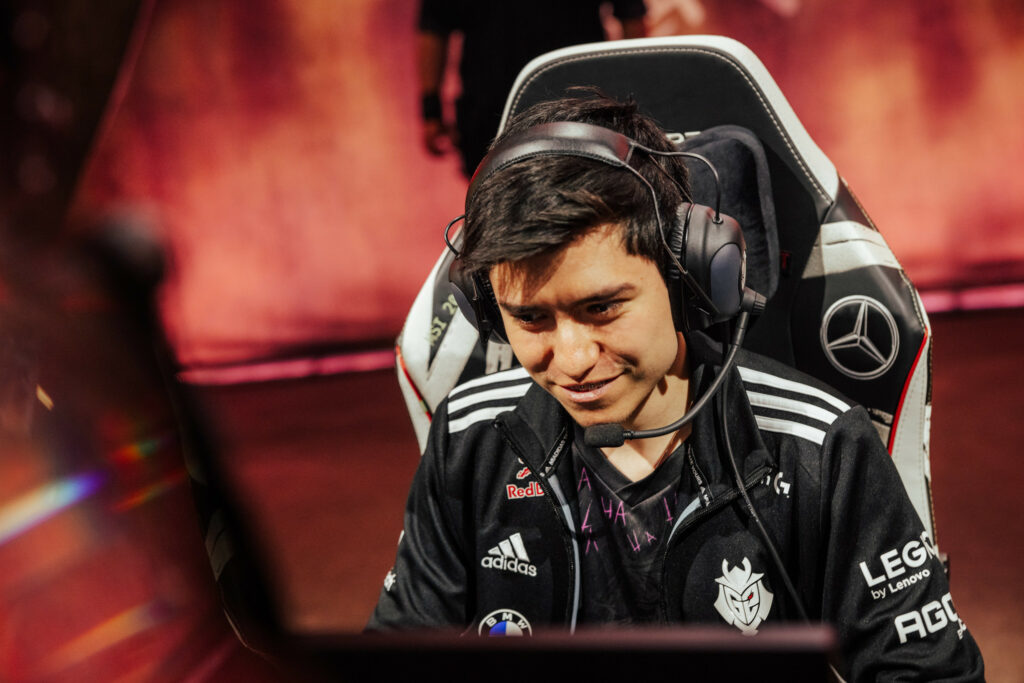 LONDON, ENGLAND - MAY 13: Martin "Yike" Sundelin of G2 Esports competes at the League of Legends - Mid-Season Invitational Bracket Stage on May 13 2023 in London, England. (Photo by Colin Young-Wolff/Riot Games)