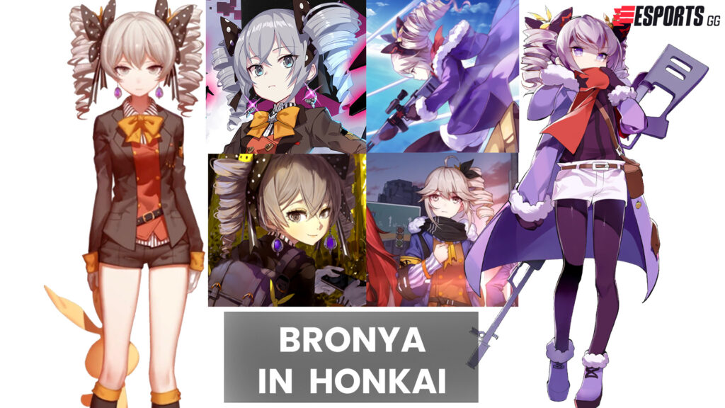 Bronya's designs in Houkai Gakuen 2 and Honkai Impact 3rd