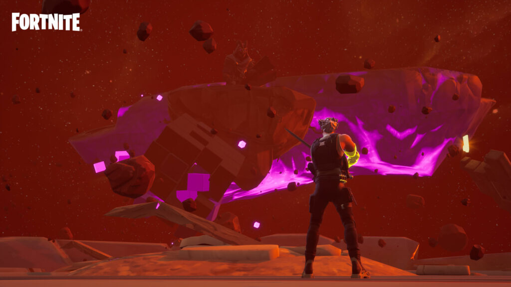 Sword and shield in Fortnite's A Peaceful Night (Image via Epic Games)