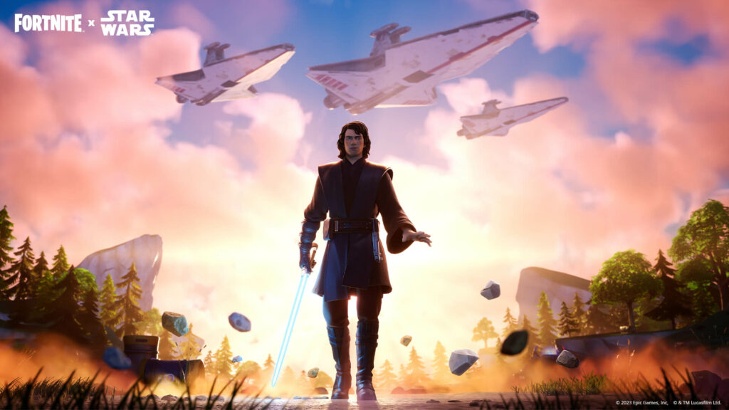Anakin Skywalker in Fortnite (Image via Epic Games)