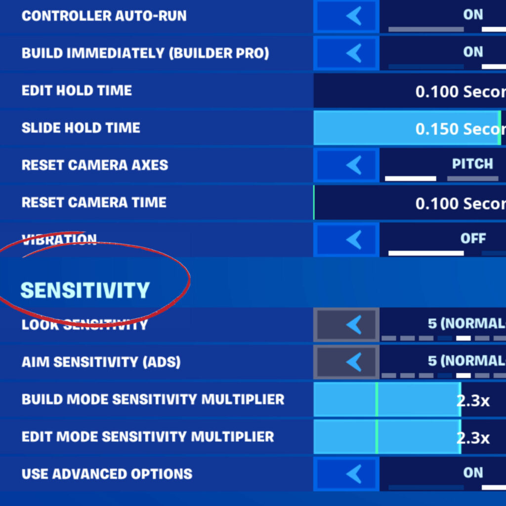 Best Fortnite controller settings
