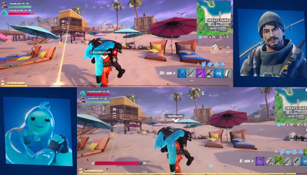 Fortnite Split Screen (Image via Digital Trends)