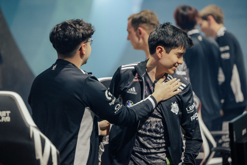 BrokenBlade and Yike, it's been a fight to MSI 2023 and they're not going out just yet - image via Colin Young-Wolff/Riot Games