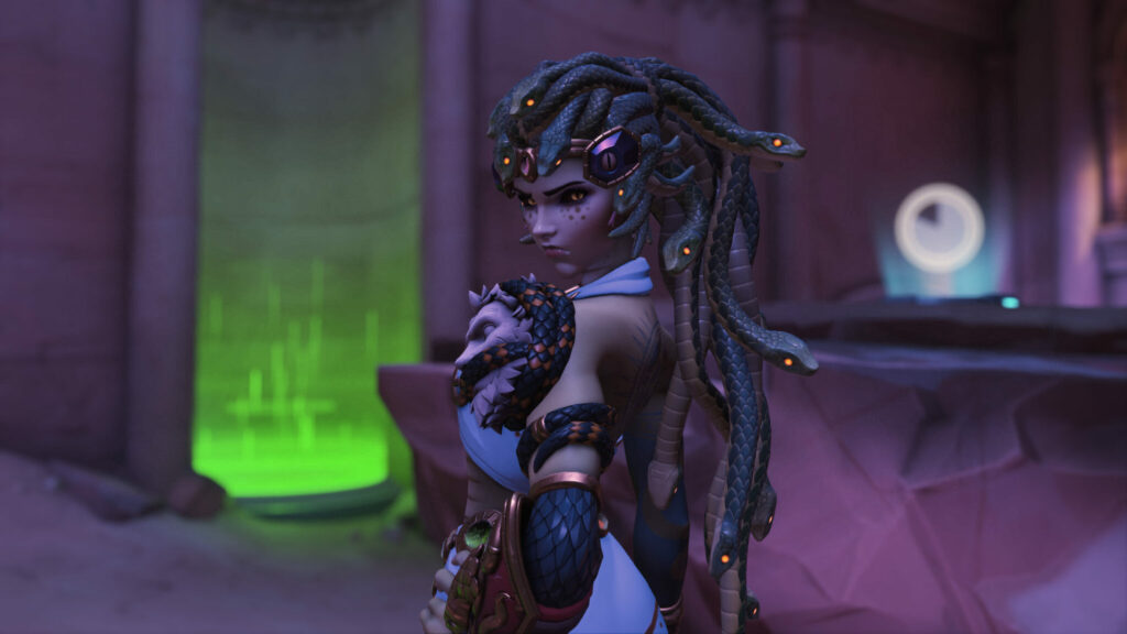 Widowmaker Medusa skin (Image via Blizzard Entertainment)