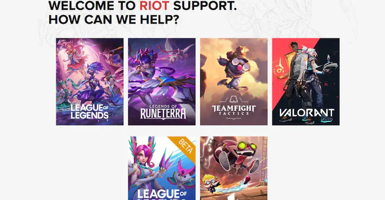 League of Legends Support > My activities My Tickets SEARCH