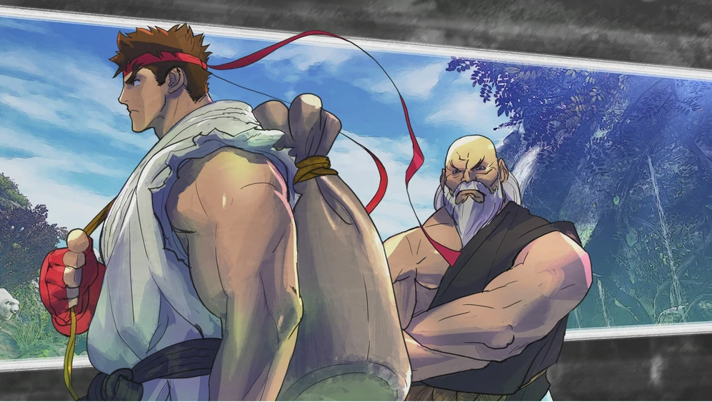 <em>Ryu's early days, as portrayed in Street Fighter V</em>.