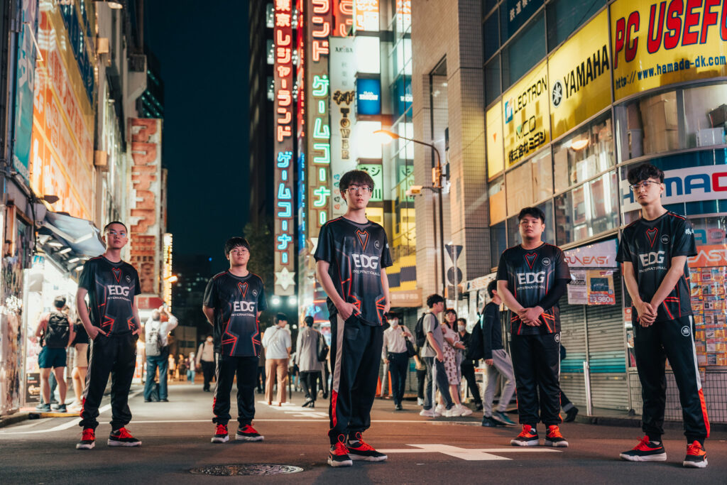 EDG VALORANT roster at Masters Tokyo 2023 (Photo by Lee Aiksoon/Riot Games)