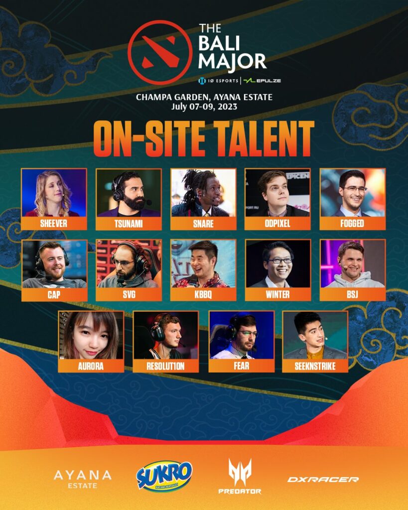 Bali Major broadcast talent - on-site