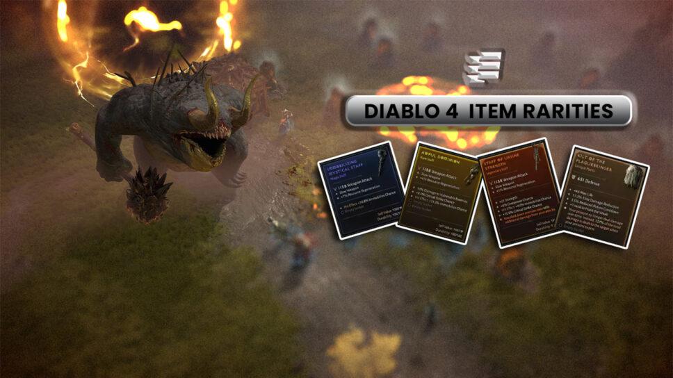 What are the different rarities in Diablo 4? cover image
