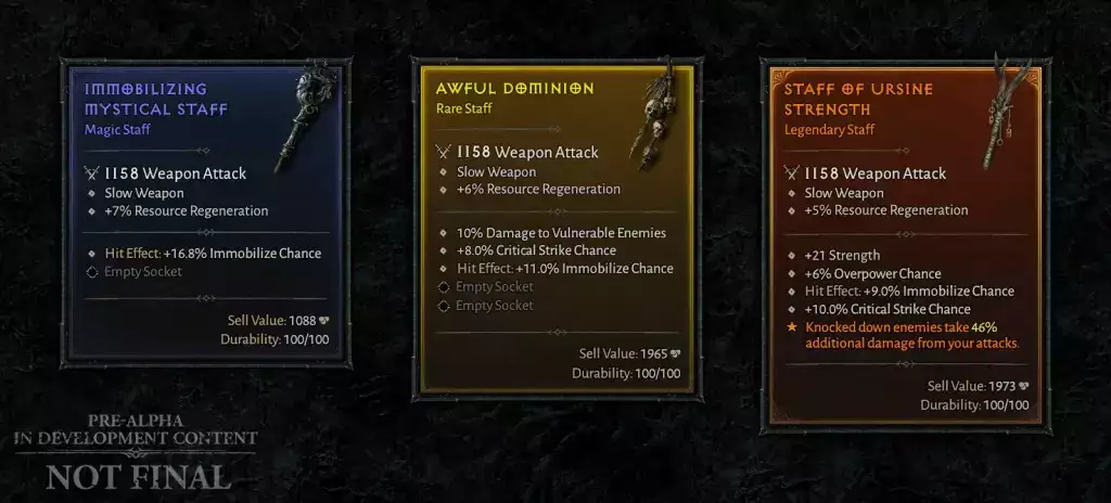 Items can come in different rarities in Diablo 4.