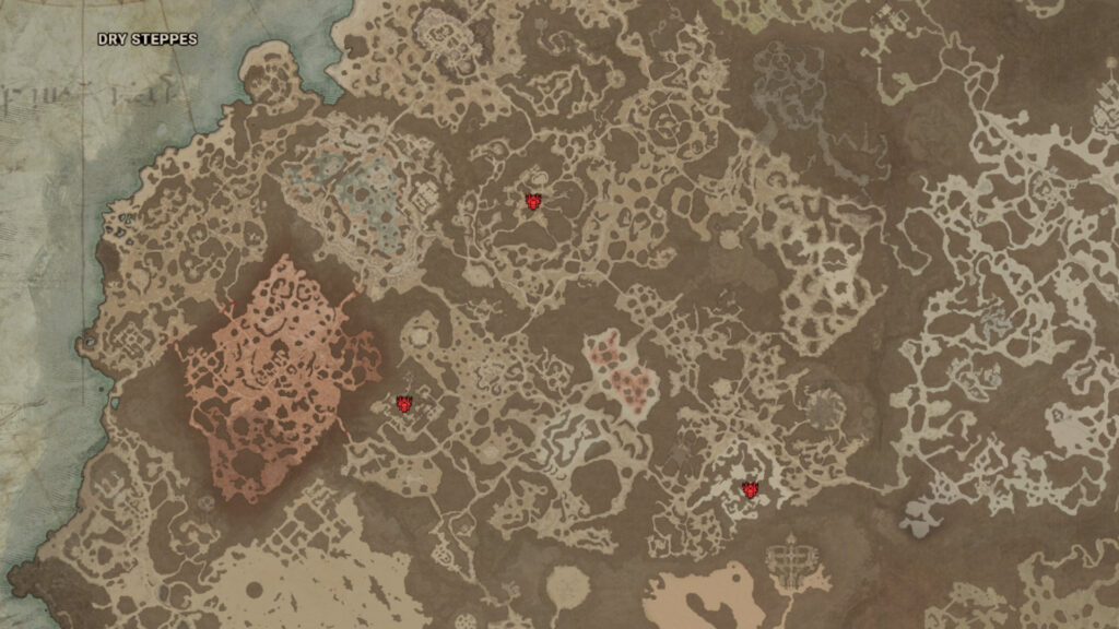 Dry Steppes Diablo 4 strongholds (Image via D4Builds.gg)