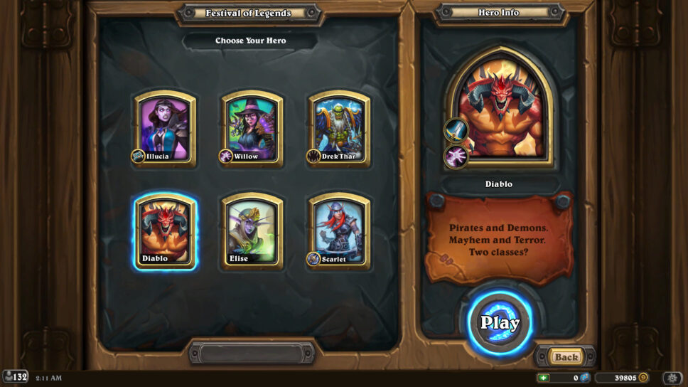 Decks for Diablo in Hearthstone Duels cover image