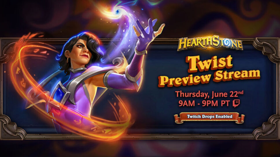 Hearthstone Twist preview features free card packs through Twitch drops! cover image