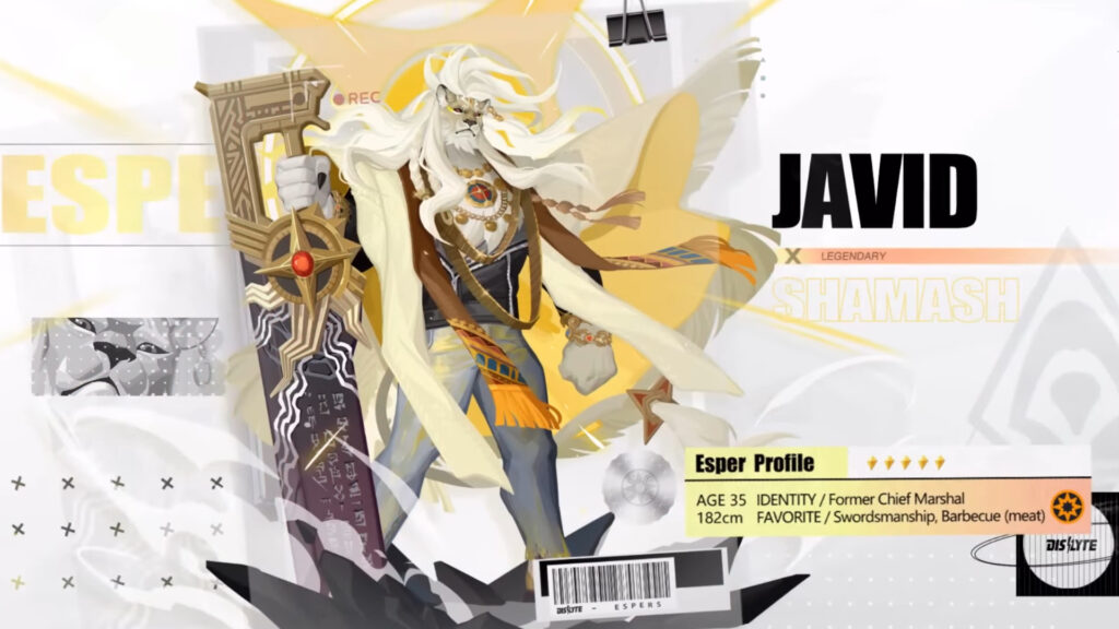 Javid (Shamash) in Dislyte (Image via Lilith Games)