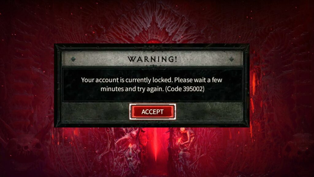 Diablo 4 account locked