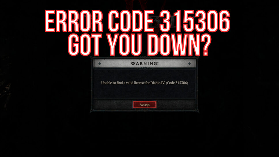 The Diablo 4 code 315306 error is one of many Blizzard server problems right now cover image