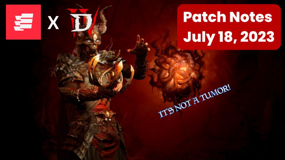 Diablo 4 patch notes for July 18, 2023: A Malignant season! cover image