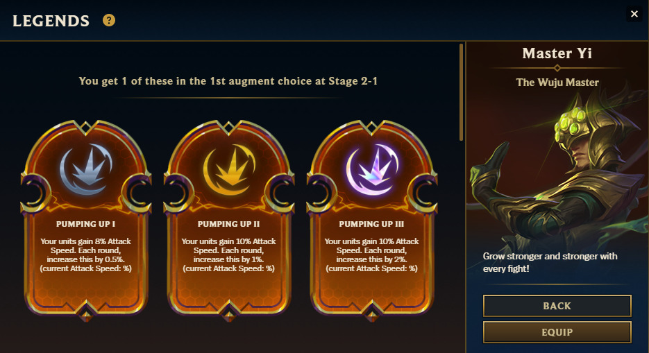 Master Yi legend selection (Image via Riot Games)