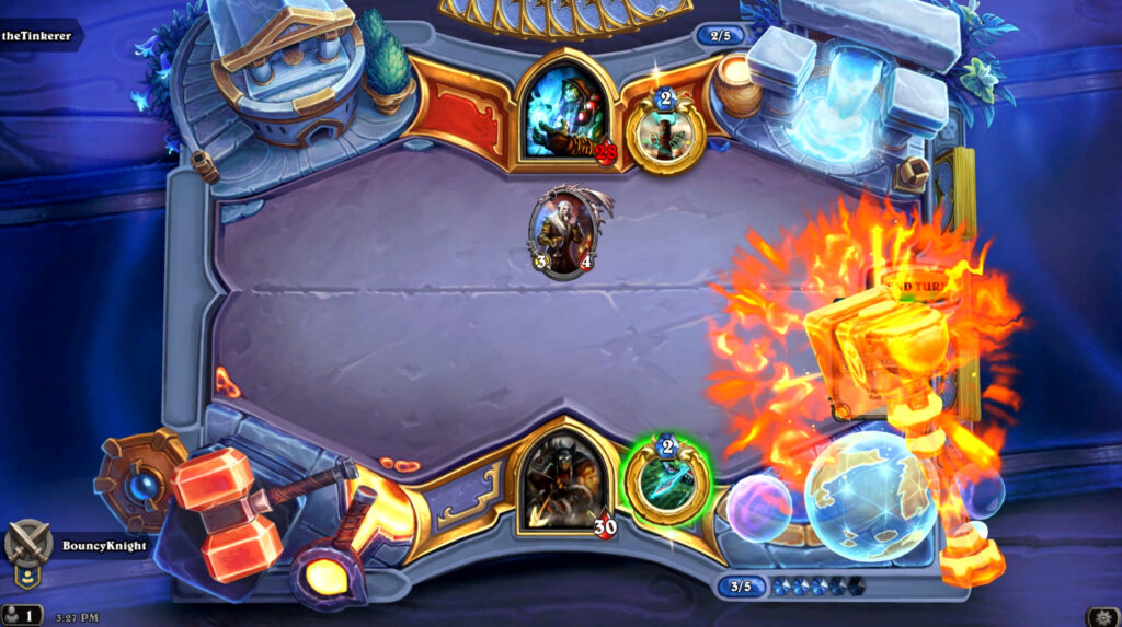 Hearthstone's Forge keyword in action (Image via Blizzard Entertainment)