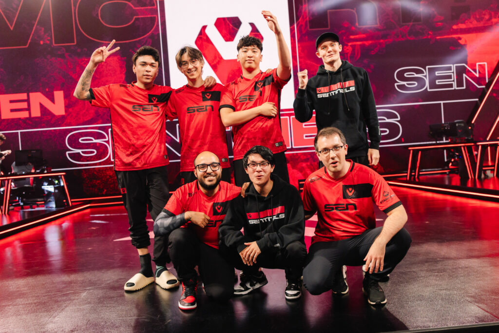 Sentinels VALORANT Roster VCT Americas LCQ 2023 (Photo by Colin Young-Wolff/Riot Games)