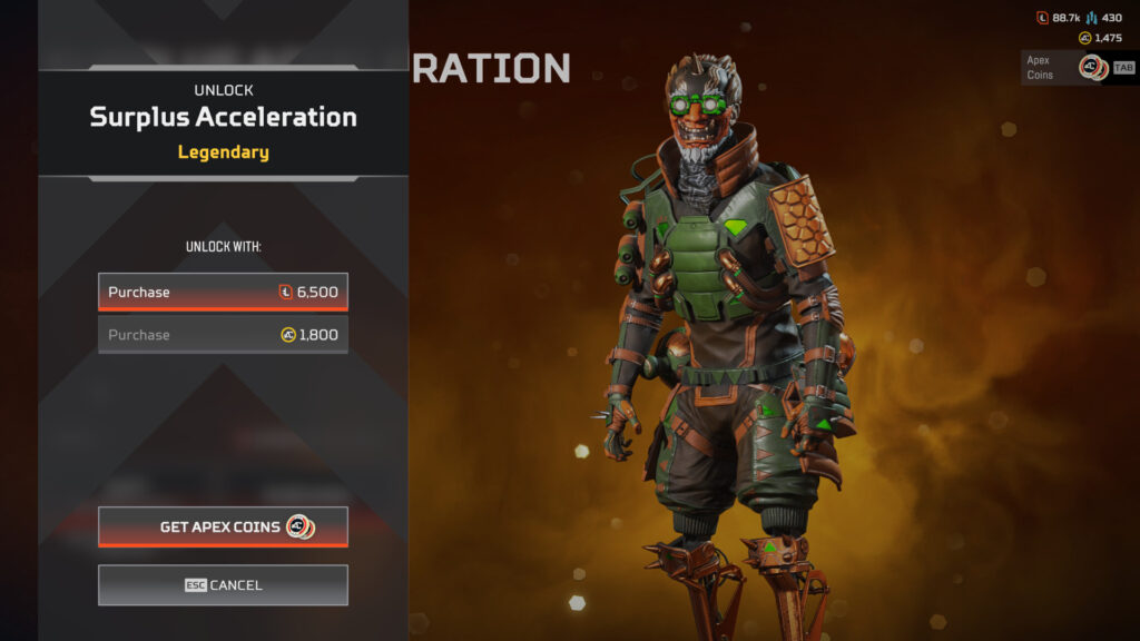 Legend Tokens in Apex Legends can be used to purchase skin recolors from the store (Image via Respawn Entertainment)