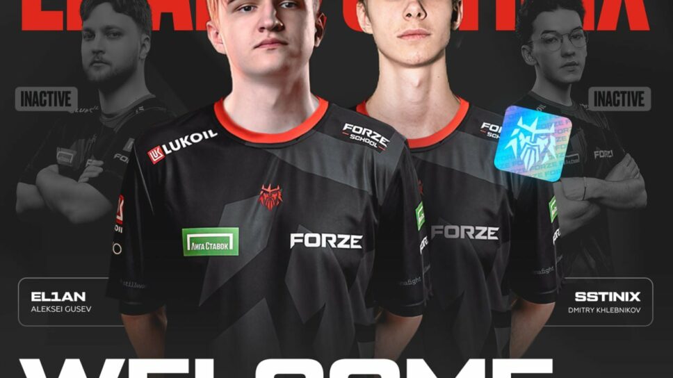 FORZE signs El1an⁠ and sstiNiX⁠ to CS:GO roster cover image