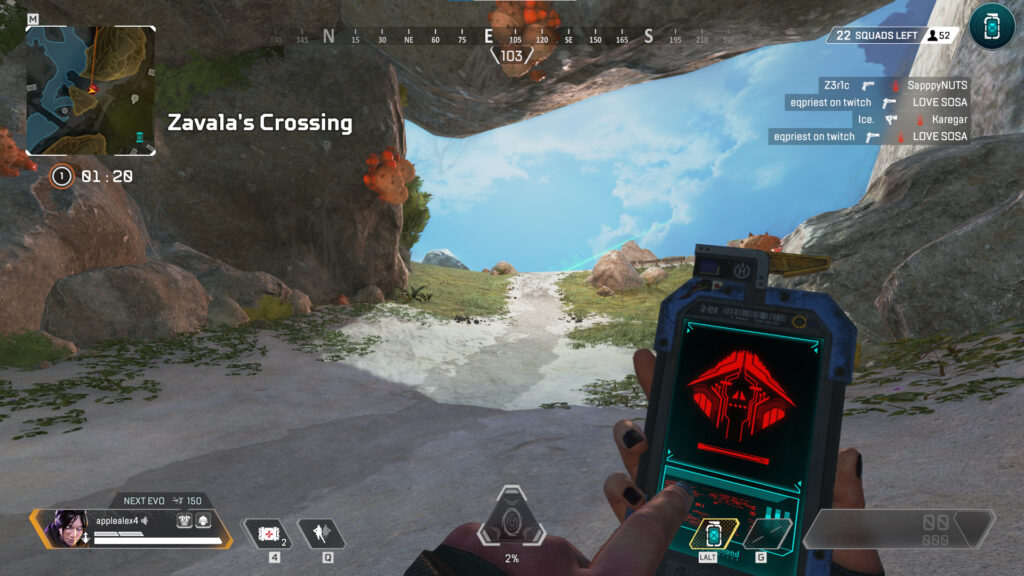 Using the Node Tracker on Storm Point (screenshot by esports.gg)