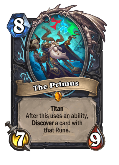 The Primus - Image via Blizzard