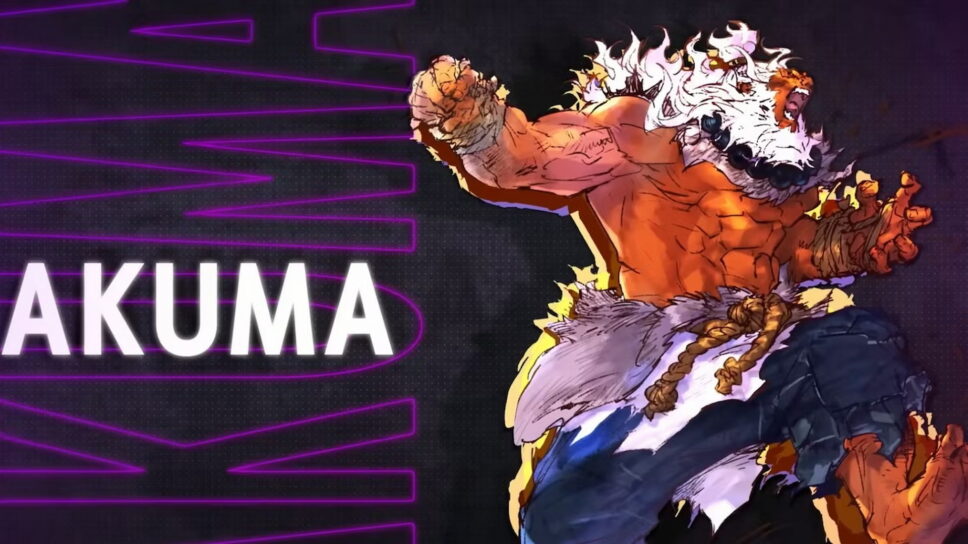 Capcom reveals more key art of DLC character Akuma in SF6 ahead of 2024 release cover image