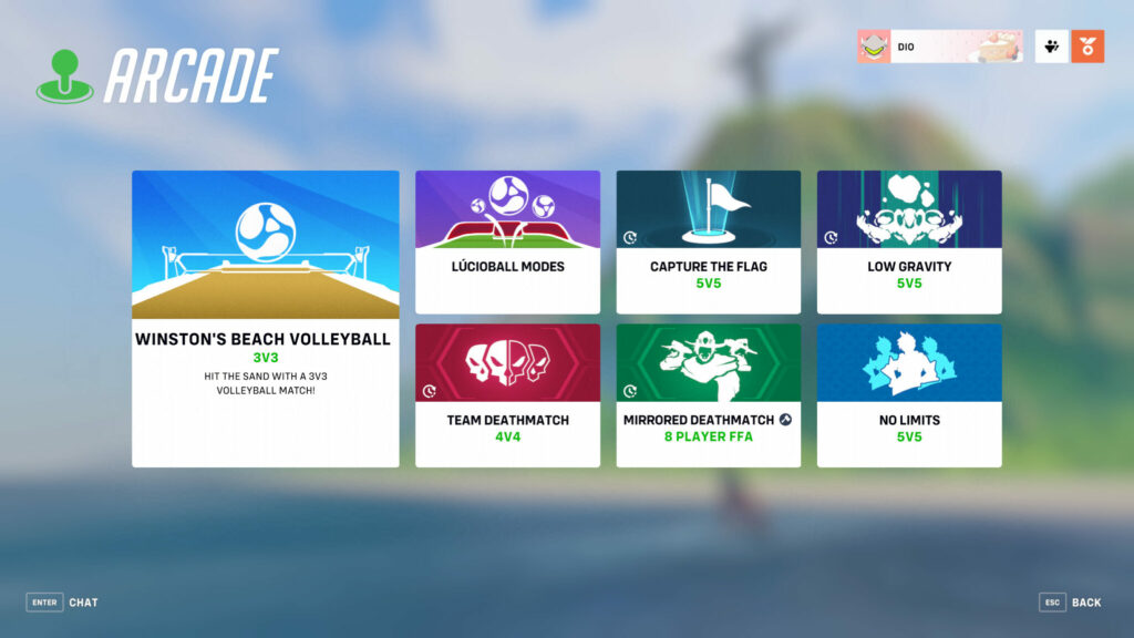 How to access Winston's Beach VolleyBall and Lucioball (Image via Blizzard Entertainment)