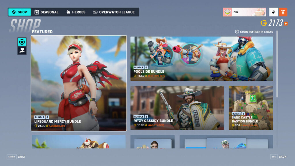 Overwatch 2 Lifeguard Mercy skin (Image via Blizzard Entertainment)