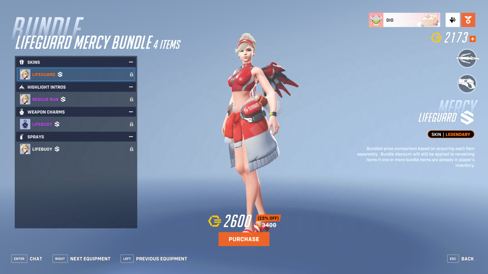 Lifeguard Mercy skin (Image via Blizzard Entertainment)