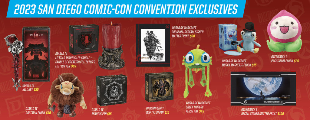 San Diego Comic-Con exclusives (Image via Blizzard Entertainment)