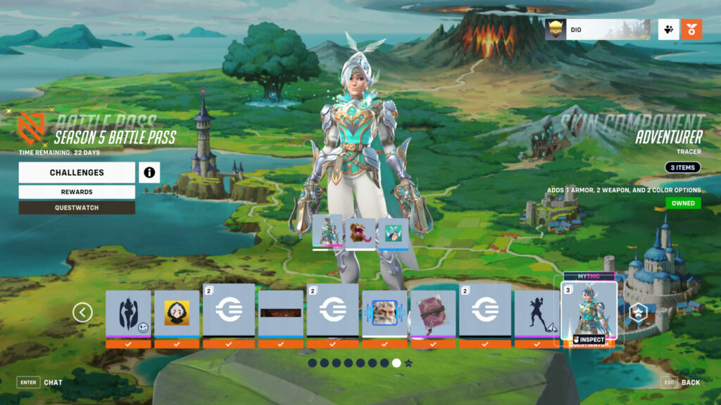 Mythic Adventurer Tracer screenshot (Image via Blizzard Entertainment)