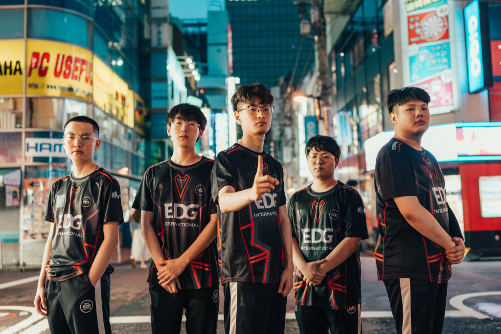 EDward Gaming VALORANT Roster Champions LA 2023 (Photo by Lee Aiksoon)