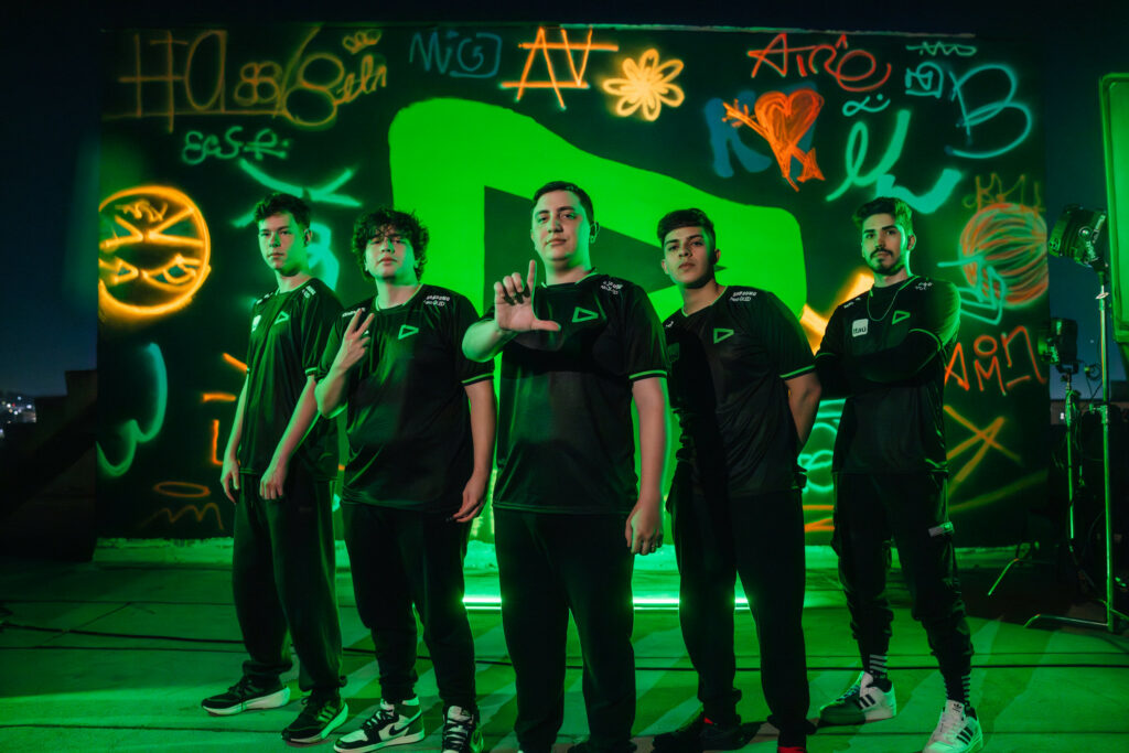 LOUD VALORANT Roster Champions LA 2023 (Photo by Stefan Wisnoski/Riot Games)