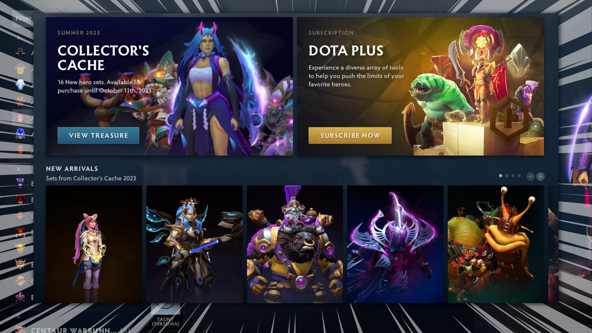 Dota 2 Armory revamped with a new look in the Summer Client Update Esports.gg