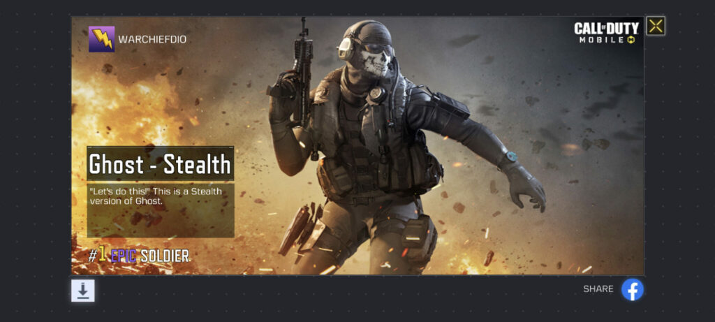 Ghost Stealth skin screenshot (Image via Activision Publishing, Inc.)