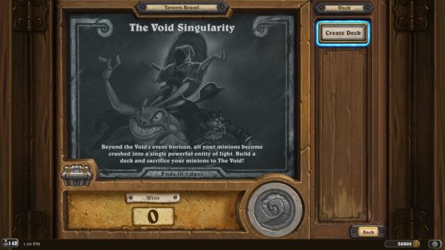 The Void Singularity Hearthstone Tavern Brawl decks preview image