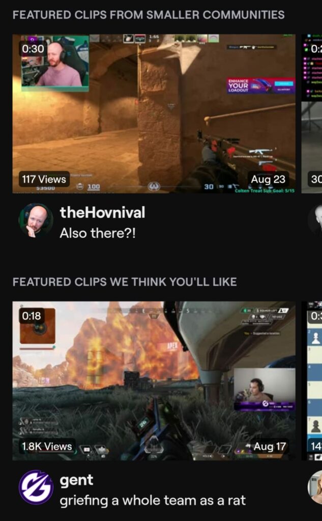 Twitch App on Android screenshot (Image via Twitch)